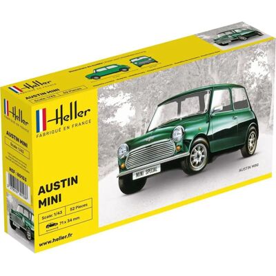 Heller Austin Mini Rallye 1:43 Modellauto-Kit - Maßstab 1:43 Heller Austin Mini Rallye 1:43 Modellauto-Kit - Maßstab 1:43