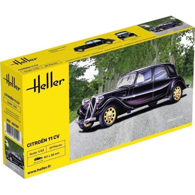 Heller Modèle 11 Cv Citroën Classique - Maquette voiture 1:43 Heller Modèle 11 Cv Citroën Classique - Maquette voiture 1:43