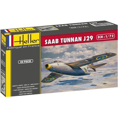 Heller Saab J29 Tunnan Modellbausatz - 1:72 Maßstab - Flugzeugmodell Heller Saab J29 Tunnan Modellbausatz - 1:72 Maßstab - Flugzeugmodell