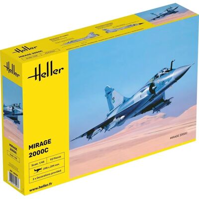 Maquette Heller Mirage 2000 C 1/48 - Modèle d'avion - Publicité Maquette Heller Mirage 2000 C 1/48 - Modèle d'avion - Publicité