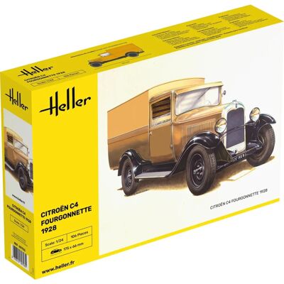 Heller Modellauto CITROEN C4 FOURGONNETTE 1928 - Modellauto bouwpakket - HELL80703 Heller Modellauto CITROEN C4 FOURGONNETTE 1928 - Modellauto bouwpakket - HELL80703