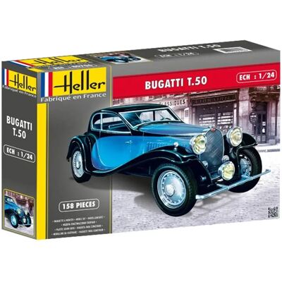 Heller Bugatti T50 Modellbausatz 1:24 - Auto, Flugzeug, Motorrad Heller Bugatti T50 Modellbausatz 1:24 - Auto, Flugzeug, Motorrad