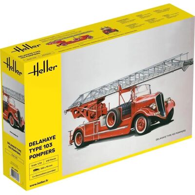 Heller Modellbausatz Delahaye 103 M.C.Feuerwehr - Modellbau Auto - 1:24 Heller Modellbausatz Delahaye 103 M.C.Feuerwehr - Modellbau Auto - 1:24