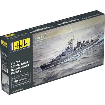 Kit Maquette de Navire Heller Victor Schoelcher - Échelle 1:400 - Publicité Kit Maquette de Navire Heller Victor Schoelcher - Échelle 1:400 - Publicité