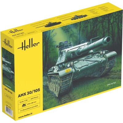 Heller AMX 30 105 1:35 Militärmodellbausatz Heller AMX 30 105 1:35 Militärmodellbausatz