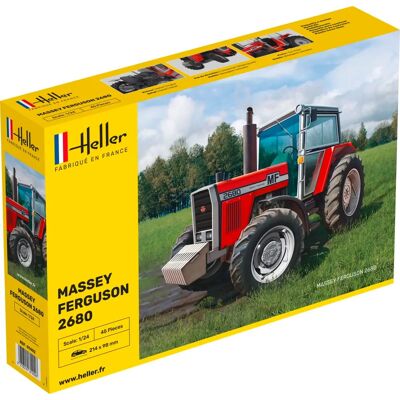 Heller Massey Ferguson 2680 Modeltracteur - Schaal 1:24 - Civiele Voertuig Kit Heller Massey Ferguson 2680 Modeltracteur - Schaal 1:24 - Civiele Voertuig Kit