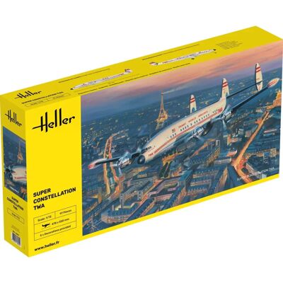 Heller Model Super Constellation TWA - Model kit - 1:72 Heller Model Super Constellation TWA - Model kit - 1:72