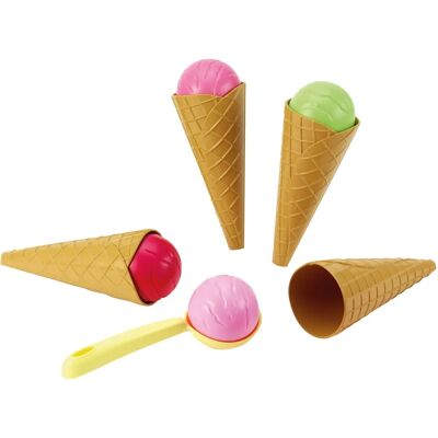 Ecoiffier 175 Eiscreme-Kegel-Set - Spielzeug Ecoiffier 175 Eiscreme-Kegel-Set - Spielzeug