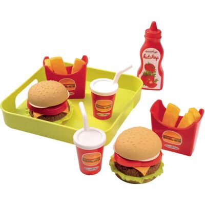 Ecoiffier Hamburger-Set - Spielzeug-Lebensmittelsatz Ecoiffier Hamburger-Set - Spielzeug-Lebensmittelsatz