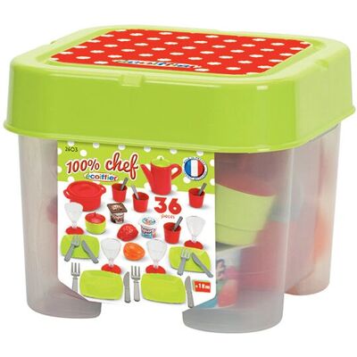 Ecoiffier 2603 Gioco di Ruolo - Set di Piatti 36 Pezzi Ecoiffier 2603 Gioco di Ruolo - Set di Piatti 36 Pezzi