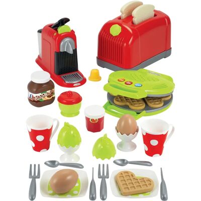 Ecoiffier Chef Toaster Box und Frühstücksset - Spielzeug Ecoiffier Chef Toaster Box und Frühstücksset - Spielzeug