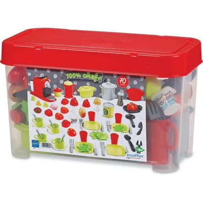 Juego de Cena Infantil Ecoiffier de 70 Piezas - Vajilla para Niños Juego de Cena Infantil Ecoiffier de 70 Piezas - Vajilla para Niños