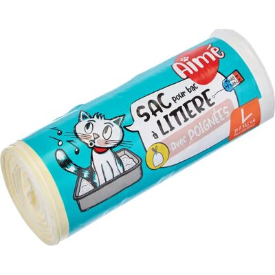 Sacs hygiéniques Aimé 50x38,5 cm Plastique Blanc - Litière pour chat - Publicité Sacs hygiéniques Aimé 50x38,5 cm Plastique Blanc - Litière pour chat - Publicité