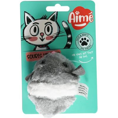Jouet vibrant pour chats AIME - Gris et Blanc - Jouet pour chats Jouet vibrant pour chats AIME - Gris et Blanc - Jouet pour chats