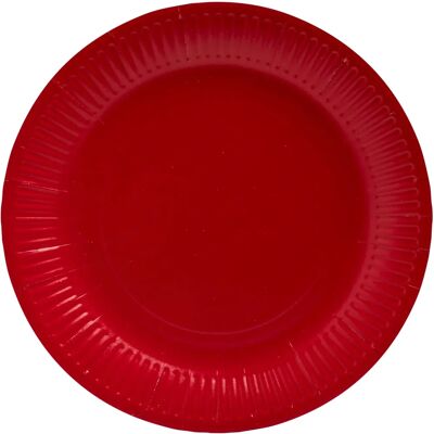 PRONAPPE 20 Einweggeschirr - Pappteller Ø 23 cm - Rot PRONAPPE 20 Einweggeschirr - Pappteller Ø 23 cm - Rot