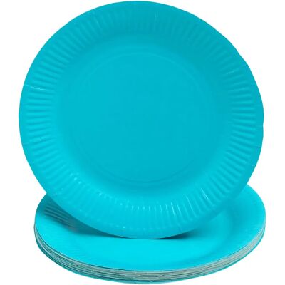 PRONAPPE 79216I Wegwerp Borden - 25 stuks, 23 cm, Turquoise PRONAPPE 79216I Wegwerp Borden - 25 stuks, 23 cm, Turquoise