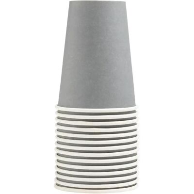 Bicchiere usa e getta PRONAPPE 89118I - 15 pezzi - 200 ml - Grigio - Prodotto usa e getta Bicchiere usa e getta PRONAPPE 89118I - 15 pezzi - 200 ml - Grigio - Prodotto usa e getta
