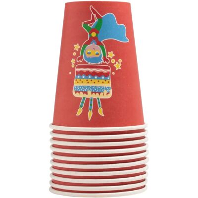 PRONAPPE 89160I Gobelet jetable - 20cl - Super-héros - Gobelet en carton PRONAPPE 89160I Gobelet jetable - 20cl - Super-héros - Gobelet en carton
