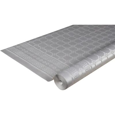 PRONAPPE Silver Tablecloth - 25x1.18m - Pack of 6 - Recycled, Food Safe PRONAPPE Silver Tablecloth - 25x1.18m - Pack of 6 - Recycled, Food Safe