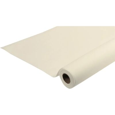 Nappe en rouleau Airlaid ivoire - 6x1,20m - Lot de 5 - Publicité Nappe en rouleau Airlaid ivoire - 6x1,20m - Lot de 5 - Publicité