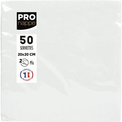 Tovaglioli in cotone PRONAPPE SV622001I - 50 pz - Bianco Tovaglioli in cotone PRONAPPE SV622001I - 50 pz - Bianco