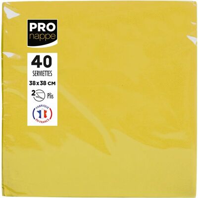 PRONAPPE SV623824I Gelbe Serviette - 40 St PRONAPPE SV623824I Gelbe Serviette - 40 St