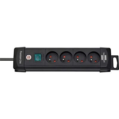 Regleta Brennenstuhl Premium Plus - 4 Tomas, 1.8m Cable, Negro Regleta Brennenstuhl Premium Plus - 4 Tomas, 1.8m Cable, Negro
