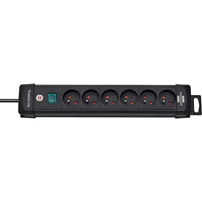 Brennenstuhl - Multiprise - 6 prises - Cordon 3m - Protection enfants - Noir - Publicité Brennenstuhl - Multiprise - 6 prises - Cordon 3m - Protection enfants - Noir - Publicité