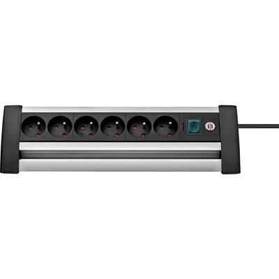 Brennenstuhl - Premium Office-line Alu - 3 m - 6 prises - Power strip - Publicité Brennenstuhl - Premium Office-line Alu - 3 m - 6 prises - Power strip - Publicité
