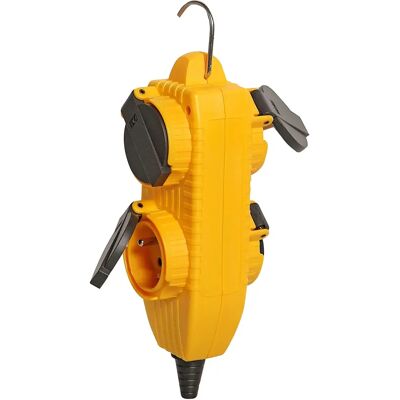Brennenstuhl PowerStrip - 4 Tomas, IP54, 16A - Regleta para Construcción Brennenstuhl PowerStrip - 4 Tomas, IP54, 16A - Regleta para Construcción