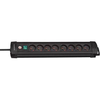 Brennenstuhl Verlengsnoer 8 Stopcontacten met Schakelaar - Power Strip - Zwart Brennenstuhl Verlengsnoer 8 Stopcontacten met Schakelaar - Power Strip - Zwart