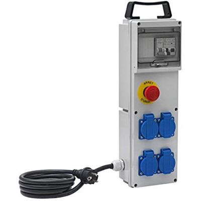 Caja de distribución Brennenstuhl Modelo BD 4M/16/AU - IP44, 4 Enchufes, Cable de 2m Caja de distribución Brennenstuhl Modelo BD 4M/16/AU - IP44, 4 Enchufes, Cable de 2m