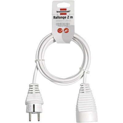 Brennenstuhl 1168121 Cable de extensión - 2m, blanco Brennenstuhl 1168121 Cable de extensión - 2m, blanco