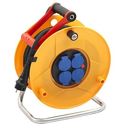 Bobina eléctrica Standard Pro Brennenstuhl - 40m, 4 tomas, IP44 Bobina eléctrica Standard Pro Brennenstuhl - 40m, 4 tomas, IP44