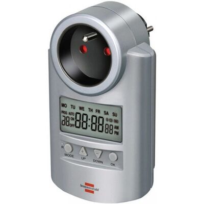 Enchufe inteligente Brennenstuhl 1507501 - Temporizador, 3500W, Gris Enchufe inteligente Brennenstuhl 1507501 - Temporizador, 3500W, Gris