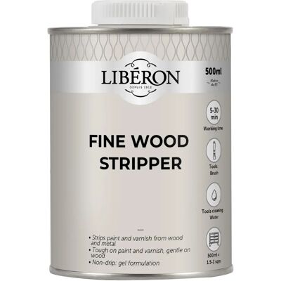 Liberon LIBFWS500 Fine Wood Stripper - Wood, Varnish - 500ml Liberon LIBFWS500 Fine Wood Stripper - Wood, Varnish - 500ml
