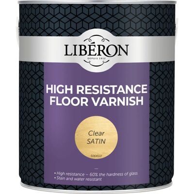 Liberon High Resistance Floor Varnish Clear Satin - 2.5L Liberon High Resistance Floor Varnish Clear Satin - 2.5L