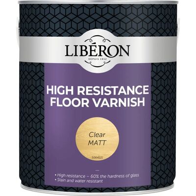 Liberon High Resistance Floor Varnish Clear Matt - Interior - 2.5L Liberon High Resistance Floor Varnish Clear Matt - Interior - 2.5L
