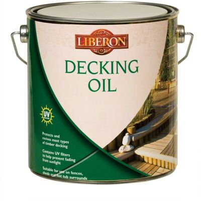Liberon Decking Oil Medium Oak - Protects & Beautifies - Decking Oil Liberon Decking Oil Medium Oak - Protects & Beautifies - Decking Oil