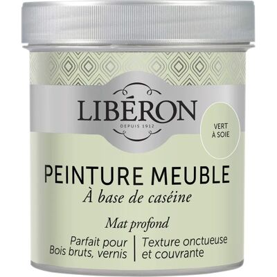 Peinture mate en soie verte Liberon pour meubles et menuiserie - Peinture - Publicité Peinture mate en soie verte Liberon pour meubles et menuiserie - Peinture - Publicité
