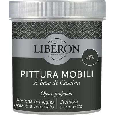 Vernice per Mobili Liberon - Nero Quarzo - Opaco Profondo - 0,5L Vernice per Mobili Liberon - Nero Quarzo - Opaco Profondo - 0,5L