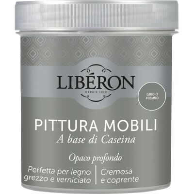 Liberon - Vernice per Mobili 500ml Grigio Opaco Profondo - Vernice per Mobili Liberon - Vernice per Mobili 500ml Grigio Opaco Profondo - Vernice per Mobili
