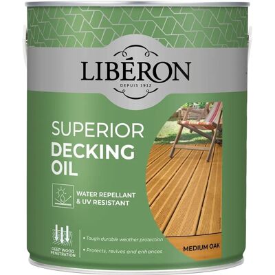 Liberon 126104 Medium Oak Decking Oil - Decking Oil Liberon 126104 Medium Oak Decking Oil - Decking Oil