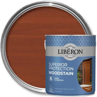 Liberon - Superior Protection 8 Year Woodstain - Mahogany Satin Liberon - Superior Protection 8 Year Woodstain - Mahogany Satin