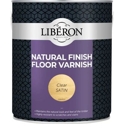 Liberon Natural Finish Floor Varnish - Clear Satin - 2.5L Liberon Natural Finish Floor Varnish - Clear Satin - 2.5L