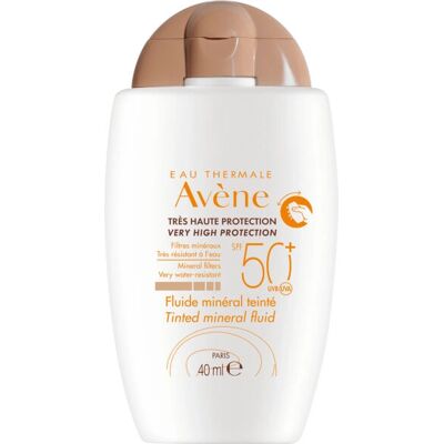 Fluide Minéral Teinté SPF 50+ d'Avène (40ml) - Publicité Fluide Minéral Teinté SPF 50+ d'Avène (40ml) - Publicité
