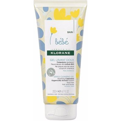 Klorane Bébé Calendula Gentle Cleansing Gel - Baby Hair & Body - 200 ml Klorane Bébé Calendula Gentle Cleansing Gel - Baby Hair & Body - 200 ml