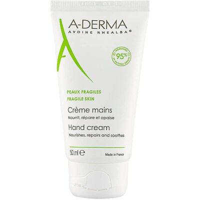 Crème pour les Mains A-Derma - Nourrissante, Réparatrice, Peau Sensitive Crème pour les Mains A-Derma - Nourrissante, Réparatrice, Peau Sensitive