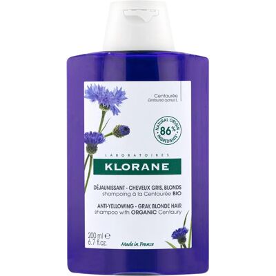 Klorane Anti-Yellowing Gray Blond Hair Shampoo with Organic Centaury (200ml) Klorane Anti-Yellowing Gray Blond Hair Shampoo with Organic Centaury (200ml)
