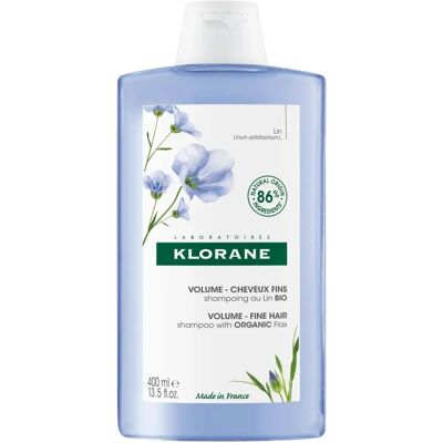 Klorane Organic Flax Fiber Volume Shampoo - Fine Hair - 400ml Klorane Organic Flax Fiber Volume Shampoo - Fine Hair - 400ml